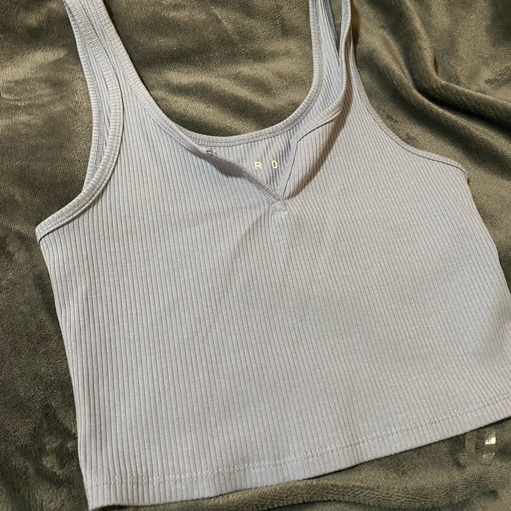 Pastel blue crop top